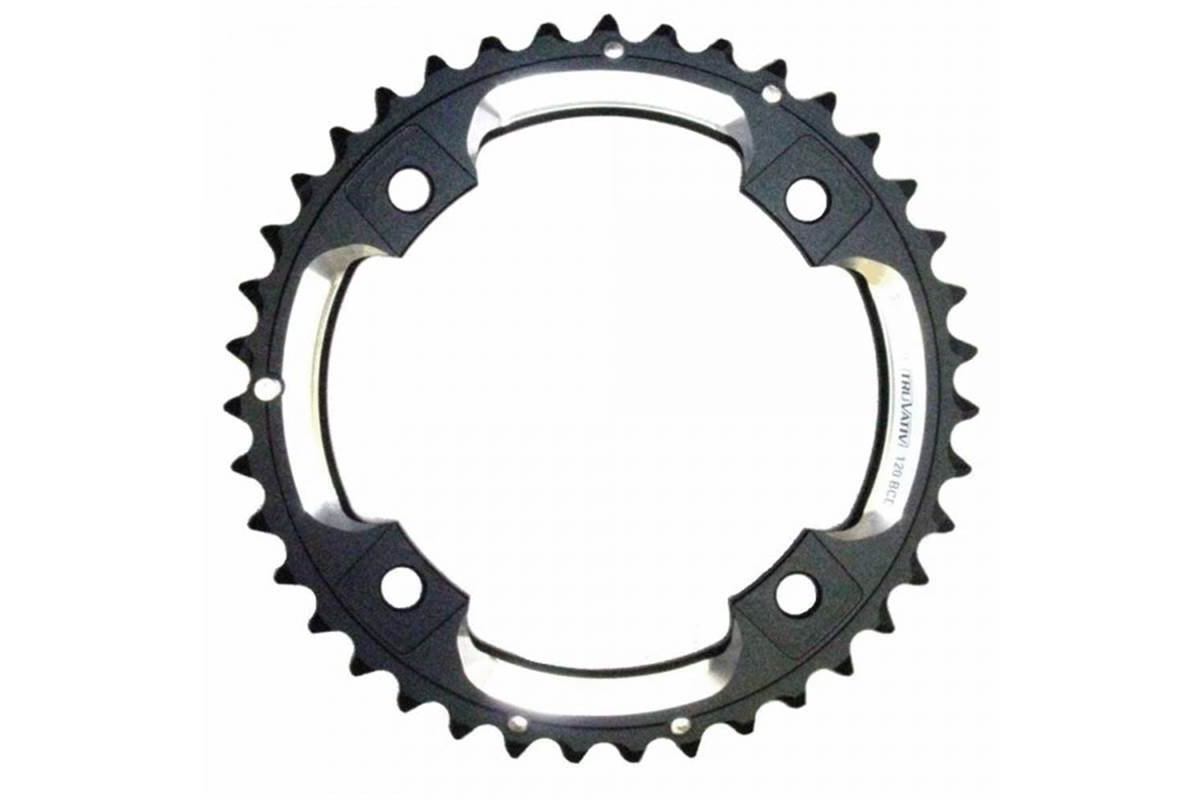 SRAM Plateau VTT 39dts S2 120 AL6 Noir Mate L-Pin GXP CNC 2x10 vit