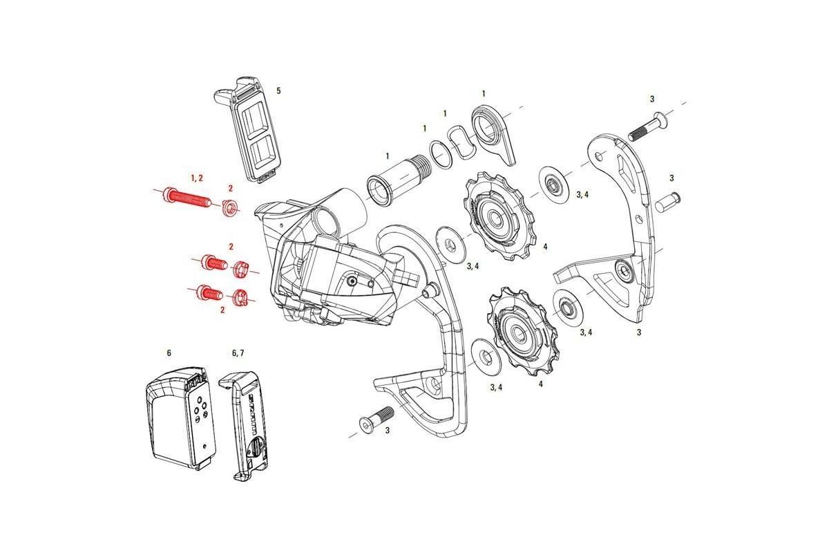 SRAM Red eTap Rear Derailleur Limit Screws