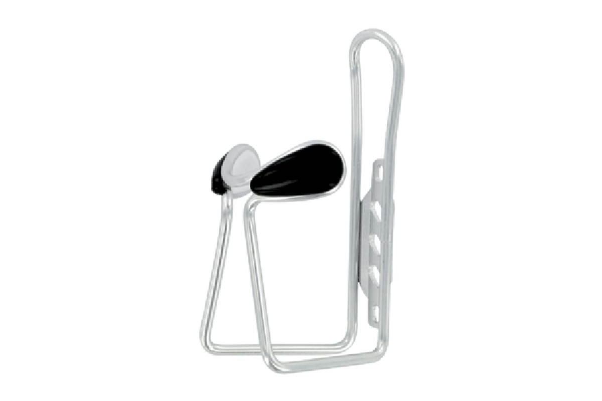 GPA CYCLE Porte bidon aluminium 6mm pastille antiglisse couleur argent