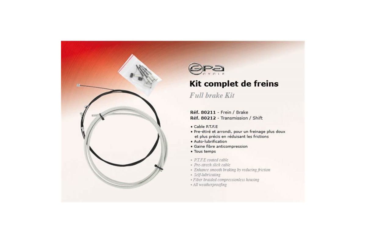 GPA CYCLE Kit Freinage Gaine, Cables et accPTFE