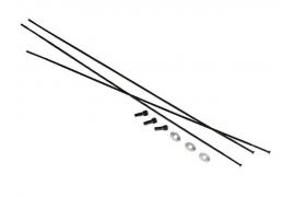 SRAM Rayons et Têtes 3pack 281mm Bladed StraiPull Ext Noir Roam 50 27