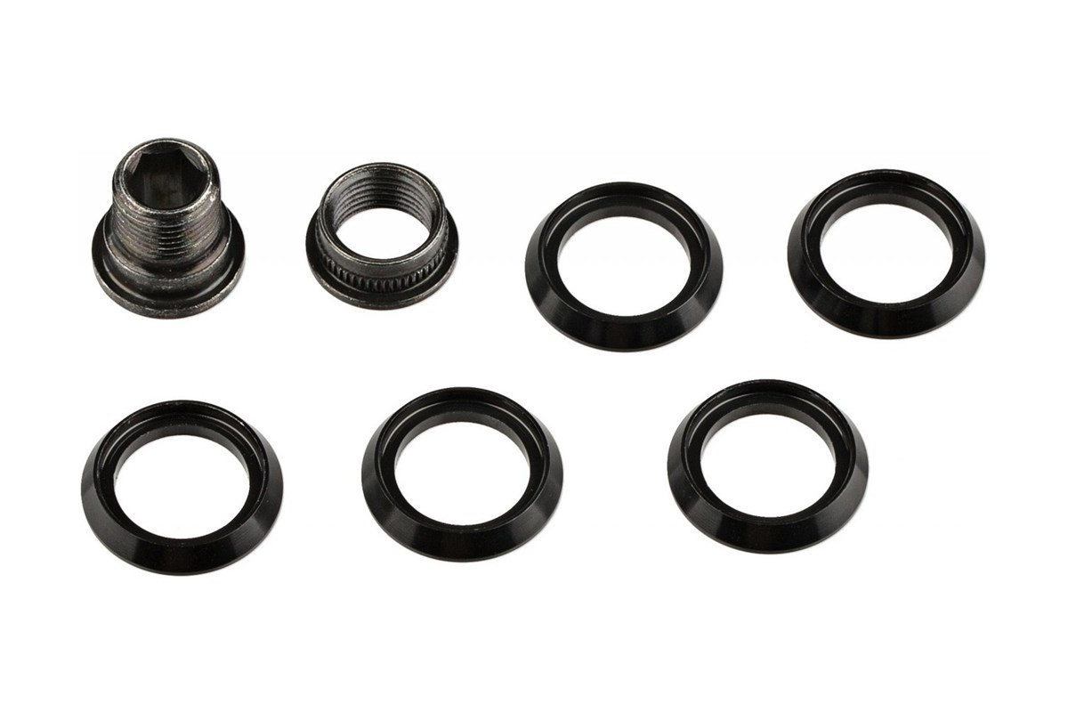 SRAM Spacers Qty 5 and Hidden Bolt/Nut kit for CX1 Chainring