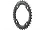SRAM Plateau MTB 104 AL5 Blast Black 2x10 Long Pin