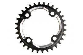 SRAM Plateau MTB 104 AL5 Blast Black 2x10 No Pin