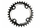 SRAM Plateau MTB 104 AL5 Blast Black 2x10 No Pin