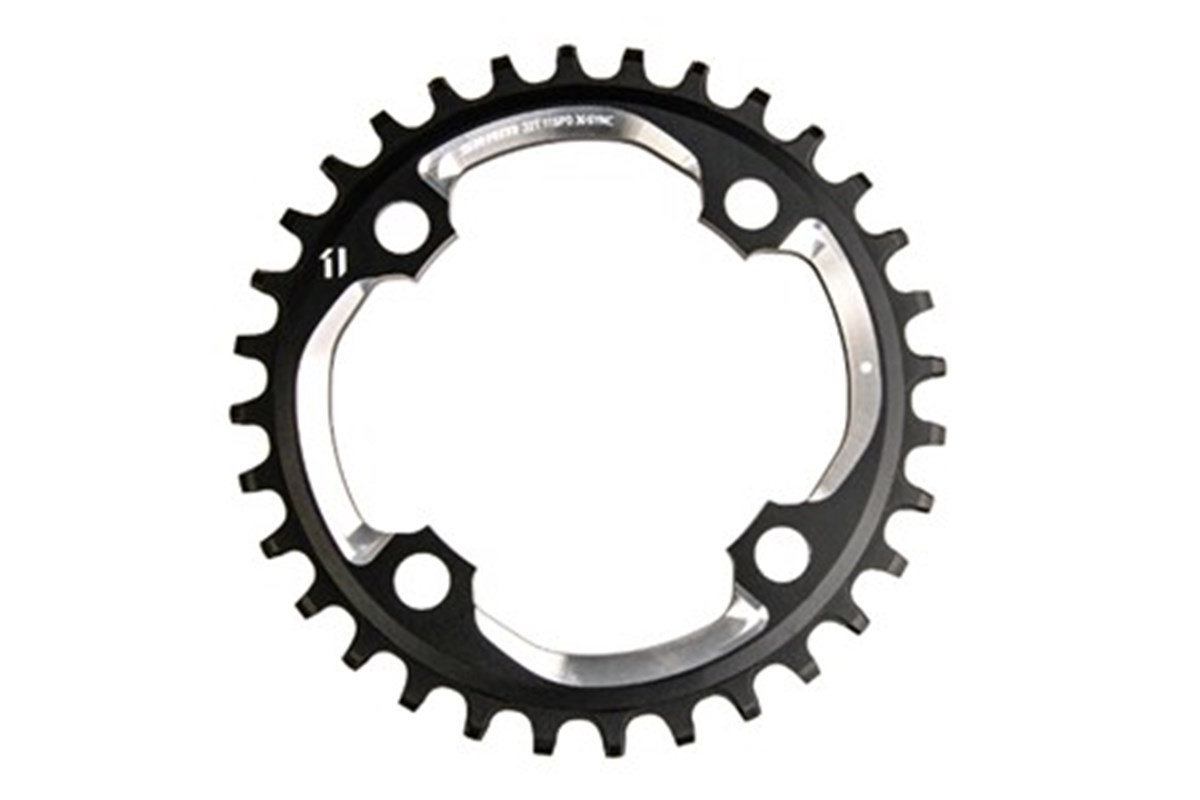 SRAM Plateau MTB 64 AL3 Blast Black 2x11 No Pin