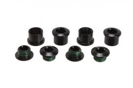 SRAM XO1 Kit 4 écrous plateaux alu, Noir