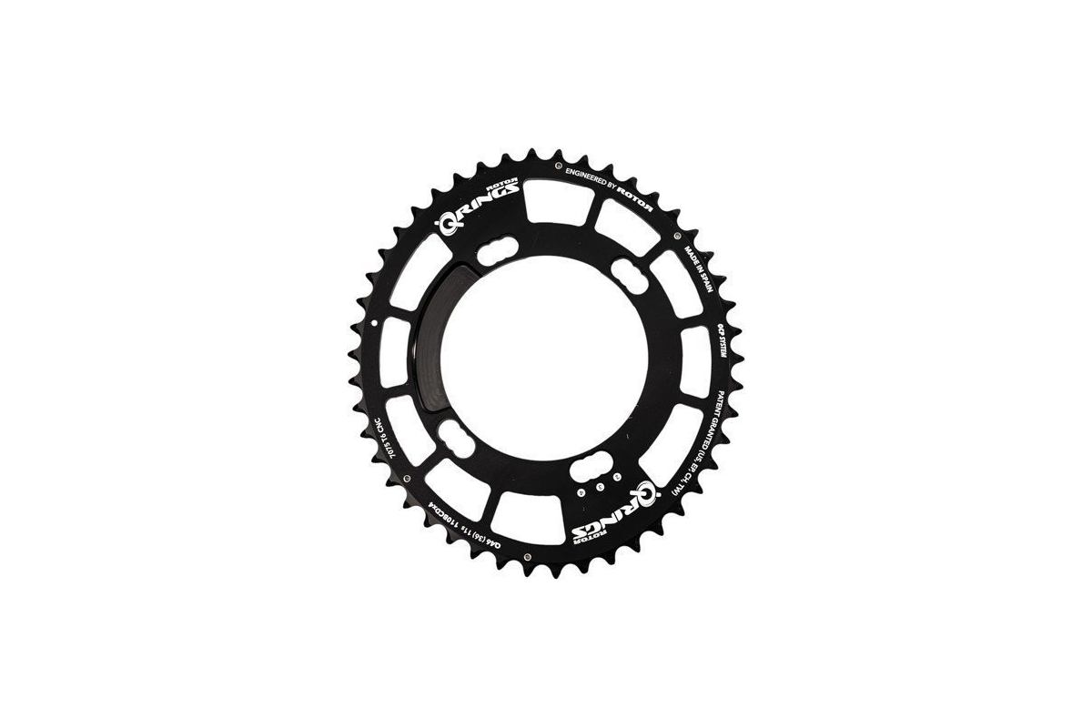 Rotor Plateau Q-Ring BCD 110x4 Shimano Extérieur Noir