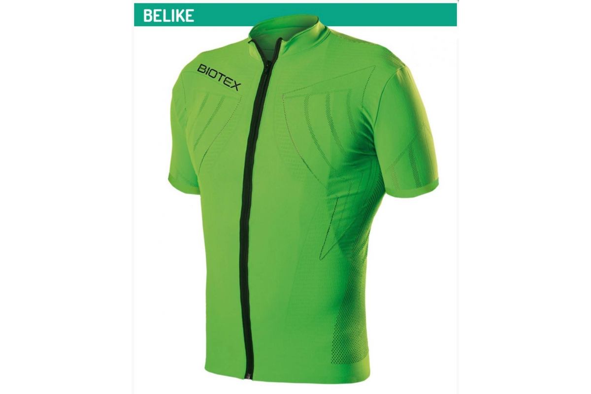 BIOTEX Maillot manches courtes avec zip devant Belike