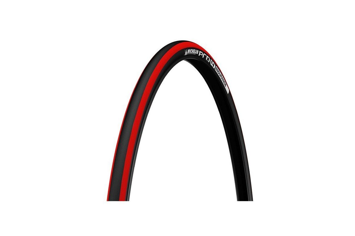 Pneu Michelin Route Pro4 Endurance Noir/Rouge 700X23 Tringle Souple
