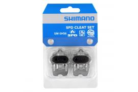 Paire Cales Vtt Argent SM-SH56 SPD, Multidirectionnel avec plaque