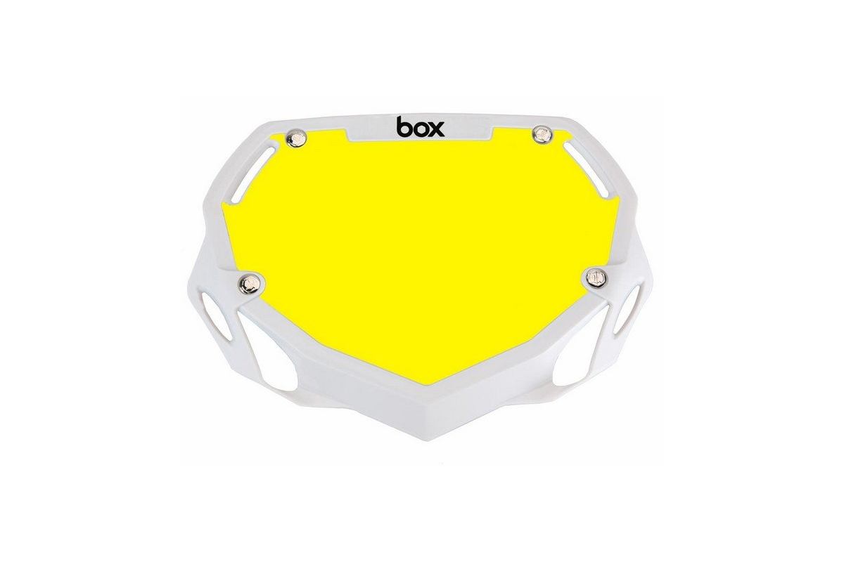 Plaque BMX BOX two mini blanc