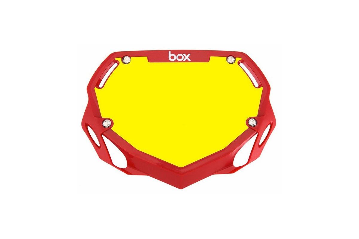 Plaque BMX BOX two mini rouge