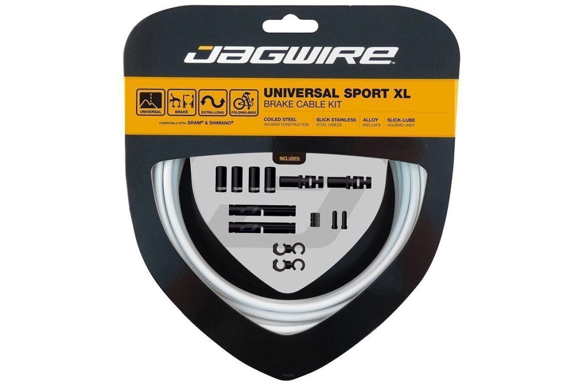 Kit câbles et gaine de frein Jagwire Universal Sport XL Blanc
