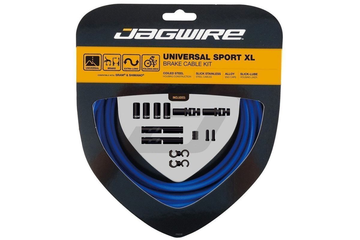 Kit câbles et gaine de frein Jagwire Universal Sport XL Bleu