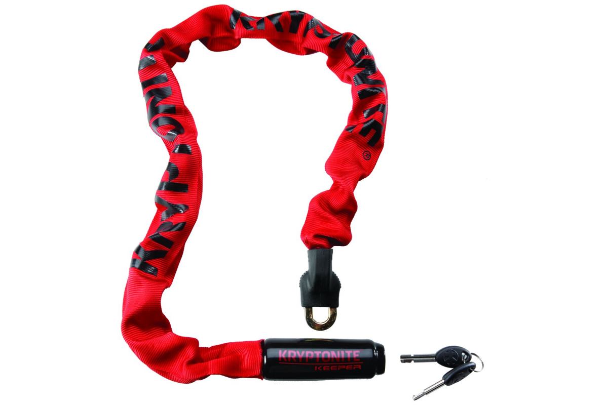 Chaîne antivol KRYPTONITE - Keeper 785 intégré rouge - Sécurité 5/10
