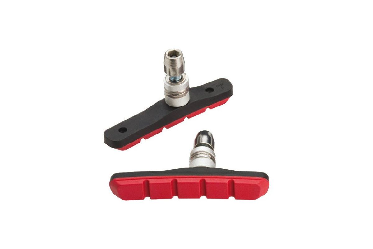 Patins de frein Mountain Sport Jagwire Rouge