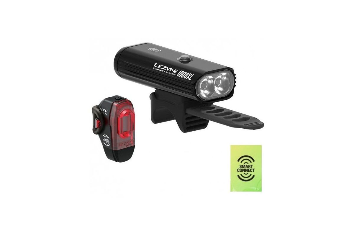 Éclairage Avant Connect Smart 1000XL et Éclairage arrière KTV Drive Pro - Lezyne
