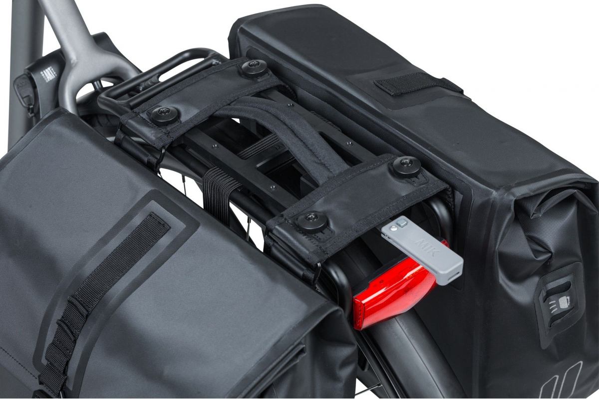 Sac De Vélo Urban Dry MIK Sacoche Double 50L Noir Mat Basil