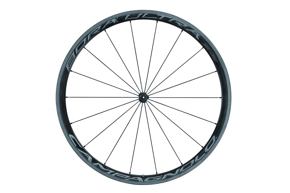 CAMPAGNOLO Roue avant BORA ULTRA 35 DARK boyaux + patins de