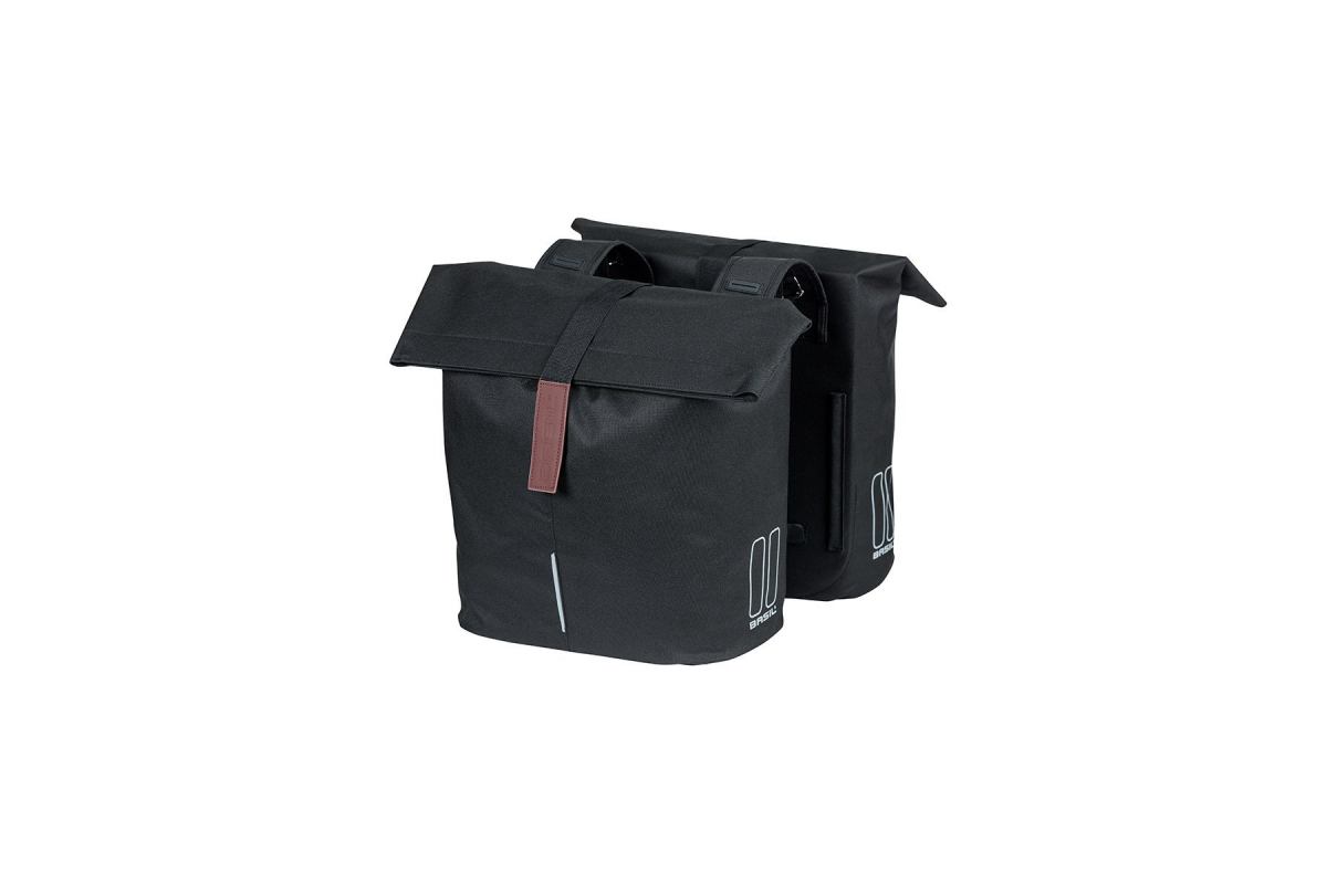 Basil double Sac City 28-32L - Noir