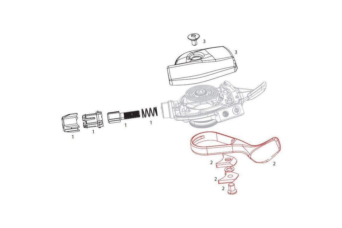 SRAM XO1 Kit Gachette droite