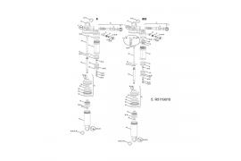 ROCK SHOX Molette Compression Monarch + RC3