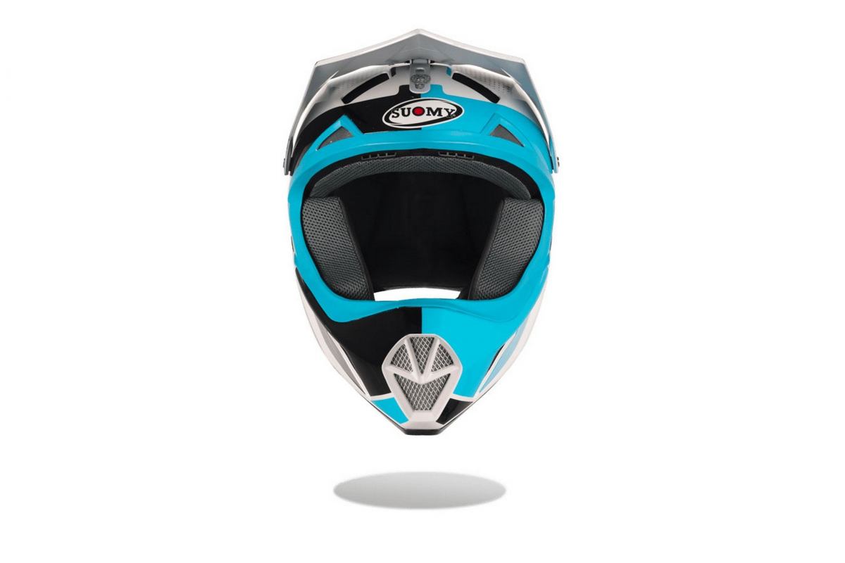 Casque Extreme Suomy Bleu Blanc Face avant