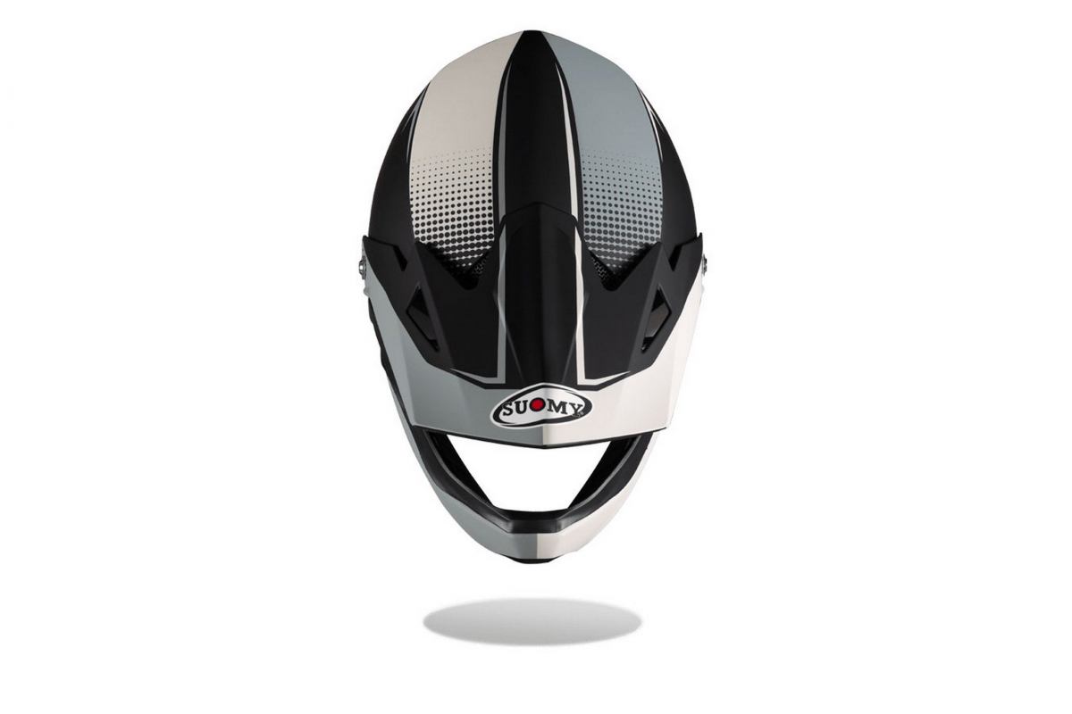 Casque Extreme Noir Blanc Suomy Vue Supérieur