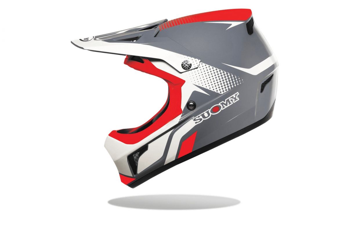 Casque Extreme Gris Rouge Suomy
