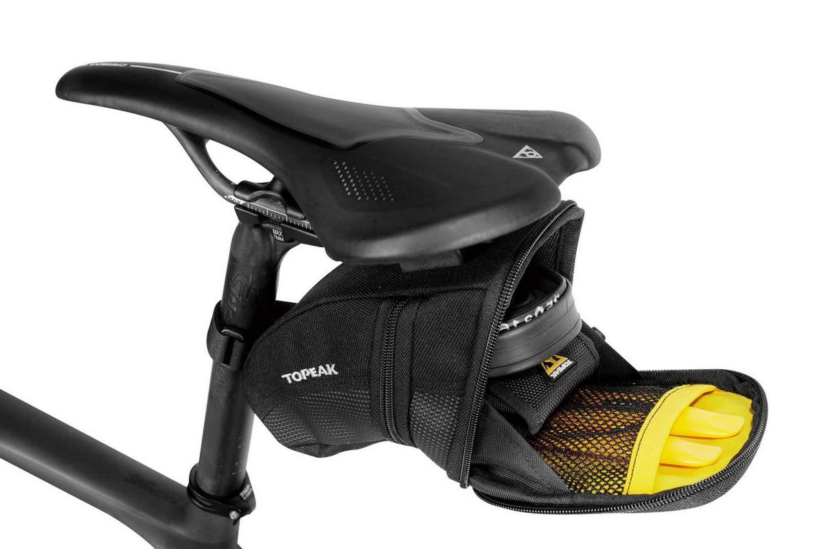 Sacoche de Selle Aero Wedge Pack Medium TOPEAK ouvert