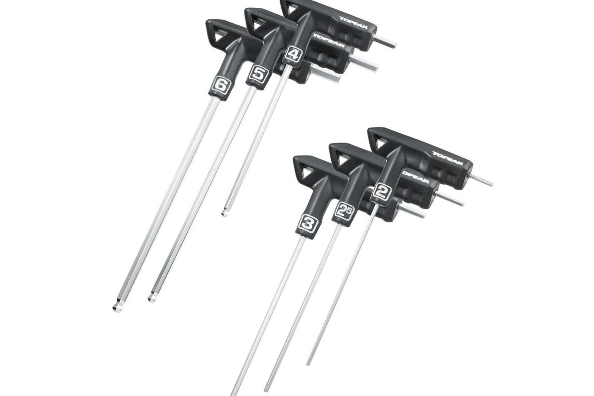 Ensemble Clés Allen Six Pans T Handle DuoHex Wrench Set 6 tools TOPEAK
