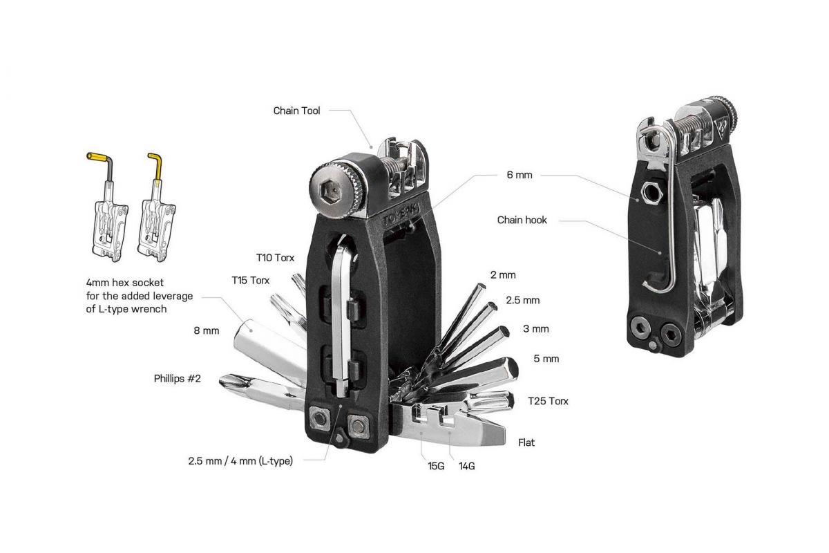 Boîte à outils Topeak ninja master+ toolbox T16