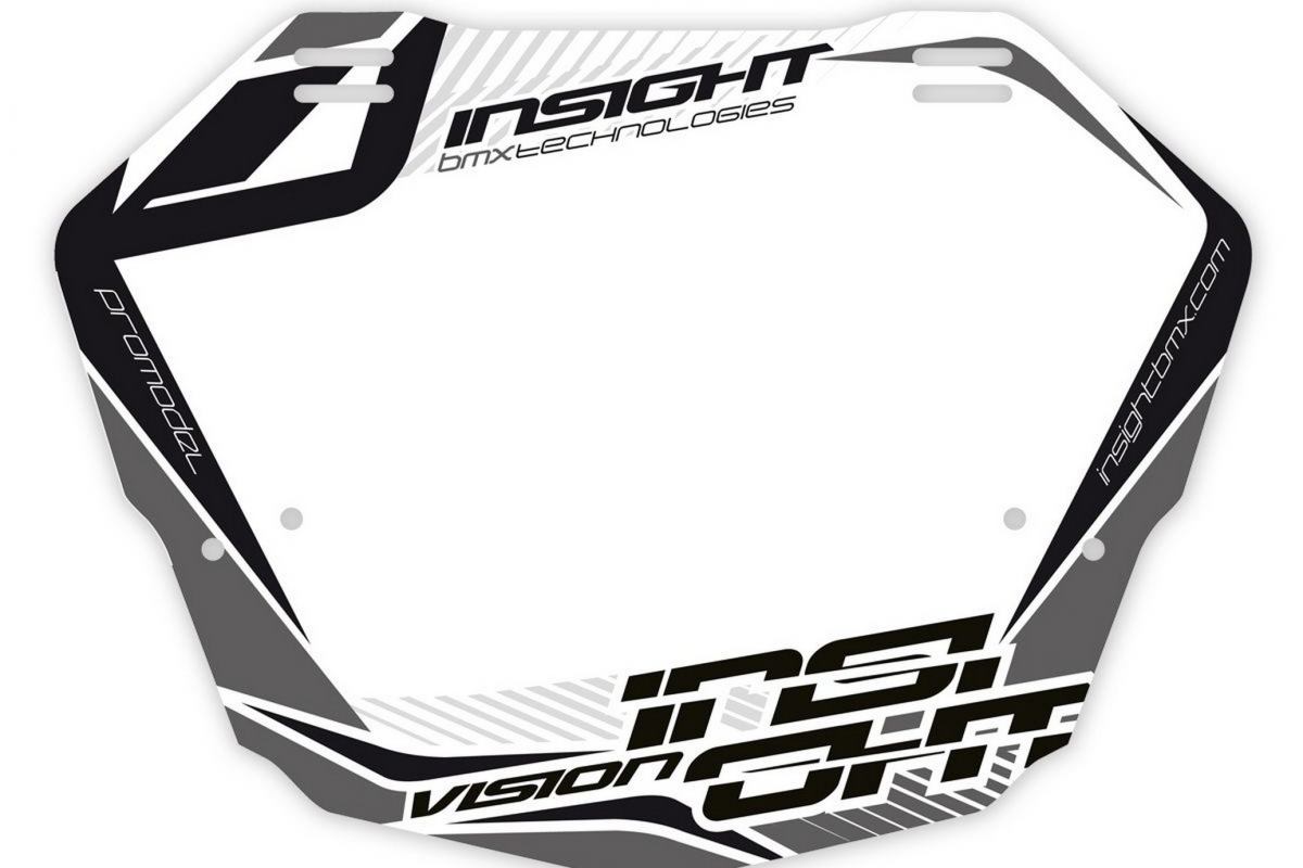 Plaque INSIGHT vision 2 pro Noir fond blanc