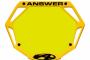 Plaque ANSWER 3D pro jaune