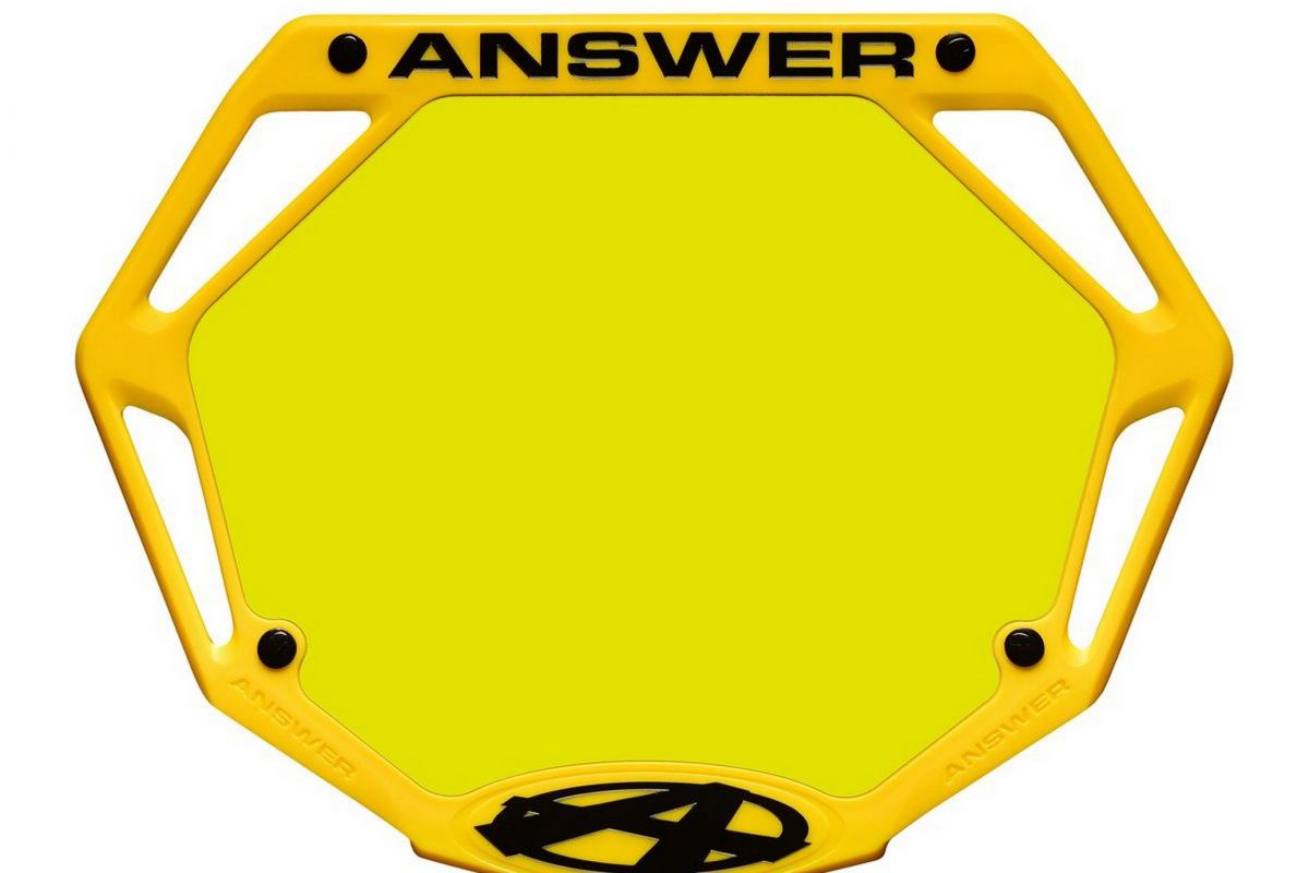 Plaque ANSWER 3D pro jaune