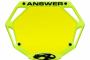Plaque ANSWER 3D pro néon jaune