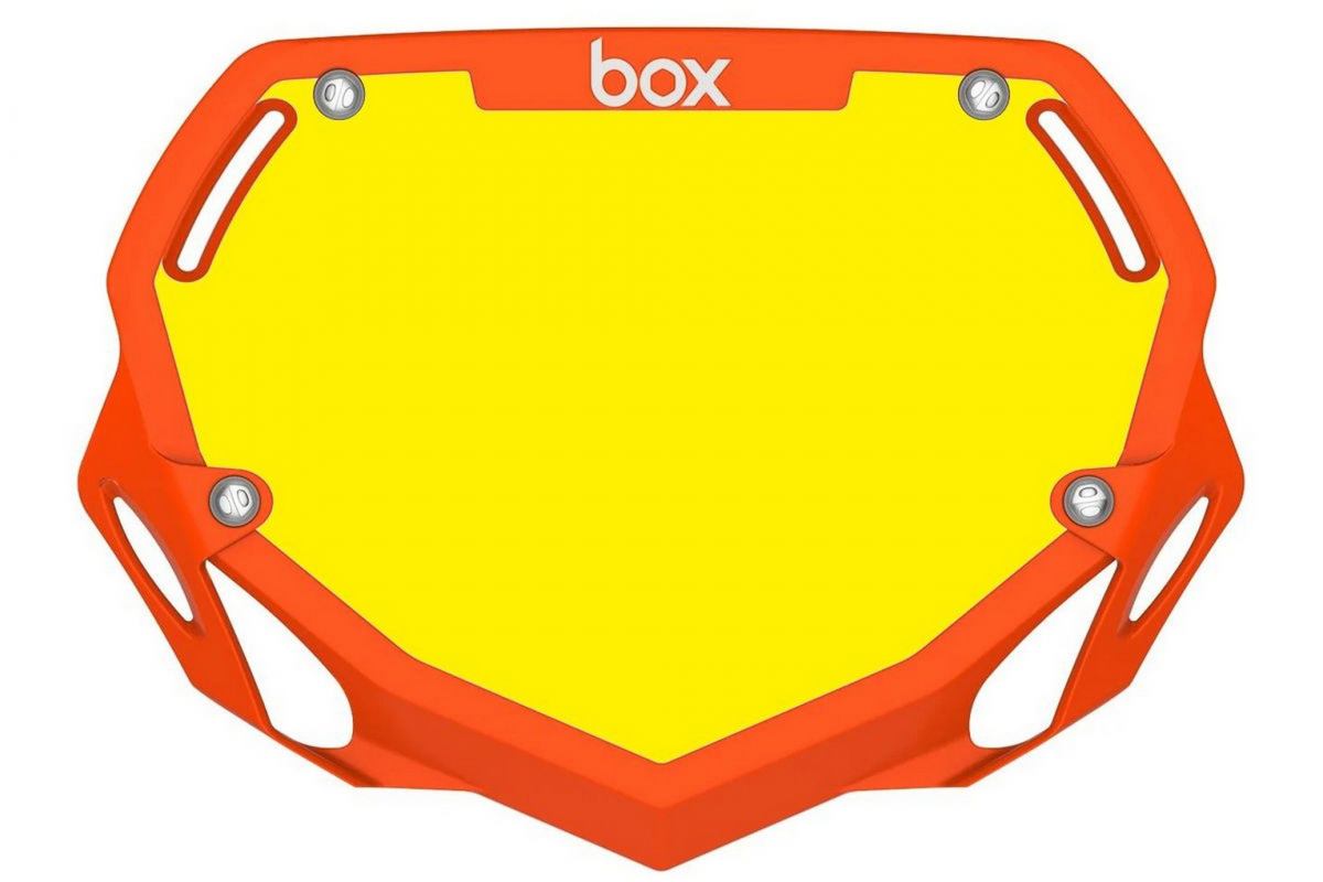 Plaque BMX BOX two mini orange