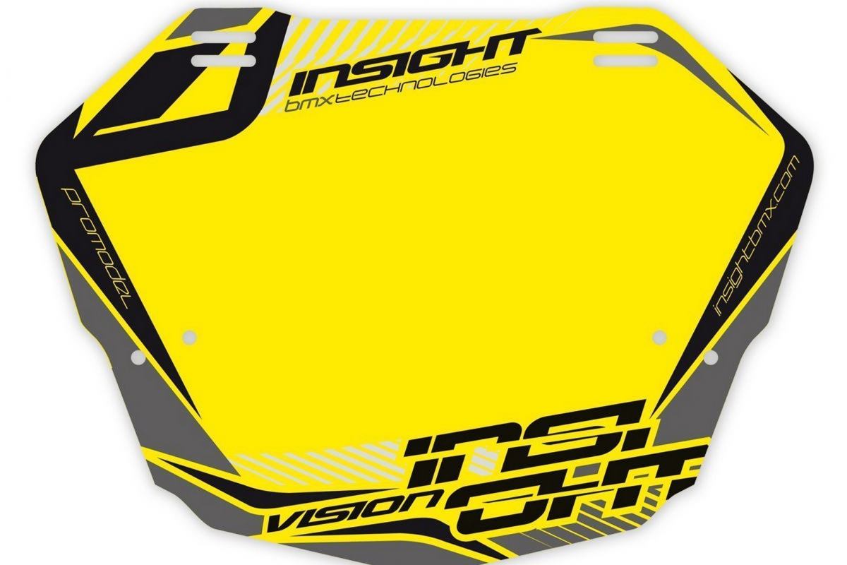 Plaque INSIGHT vision 2 pro fond jaune noir