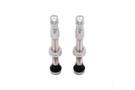 Paire de Valves Tubeless PRIDE RACING 44 mm Argent