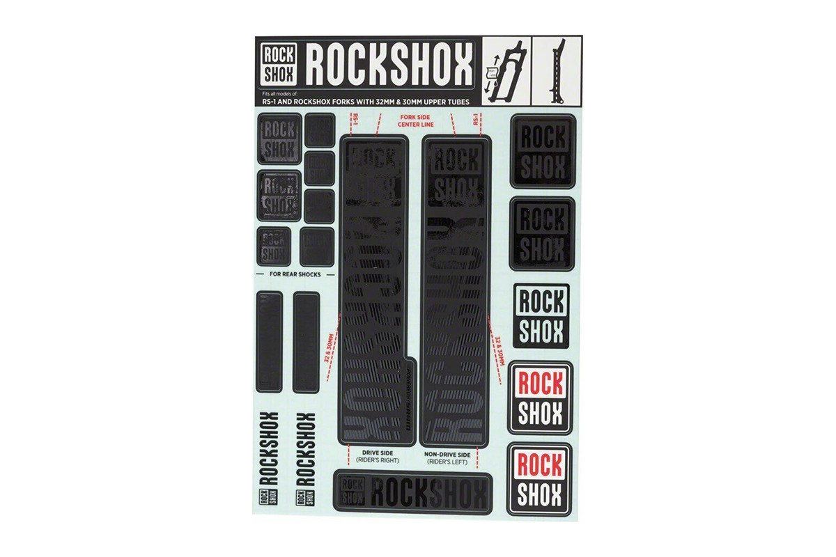 Kit Stickers pour Fourches ROCKSHOX 30-32 mm jusqu--039--agrave- 2018