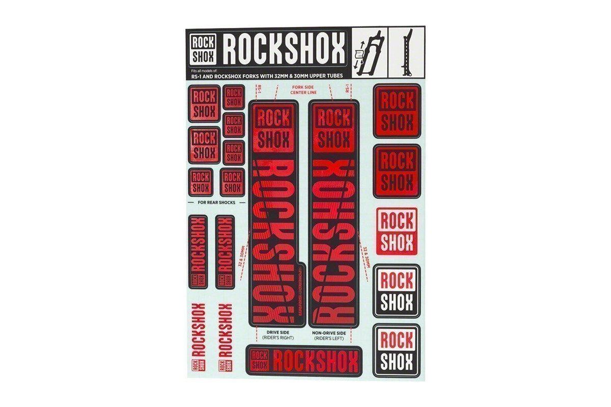 Kit Stickers pour Fourches ROCKSHOX 30-32 mm jusqu--039--agrave- 2018