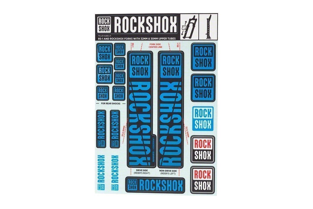Kit Stickers pour Fourches ROCKSHOX 30-32 mm jusqu--039--agrave- 2018