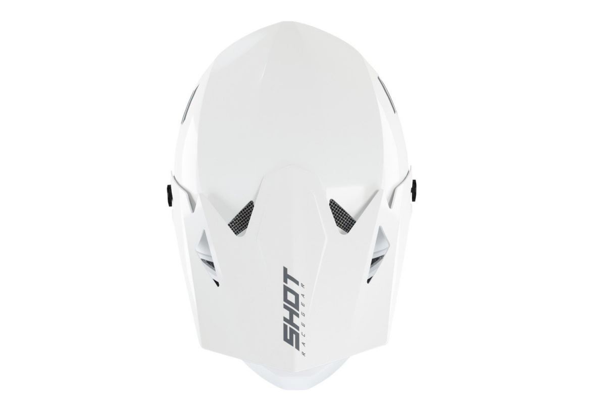 Casque Enfant SHOT Rogue Solid Blanc Brillant