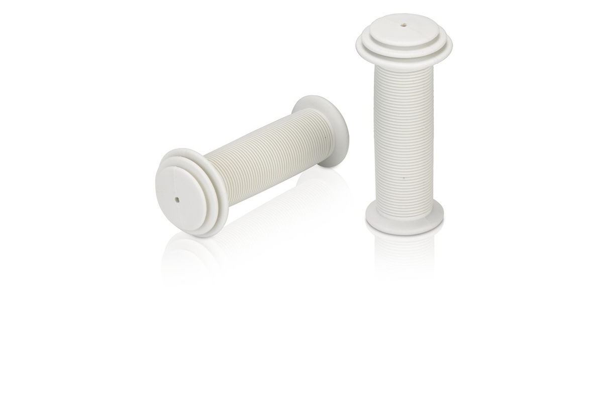 Poignées Vélo Enfant XLC 100 mm | Lamelles Blanches | Confort & Adhérence