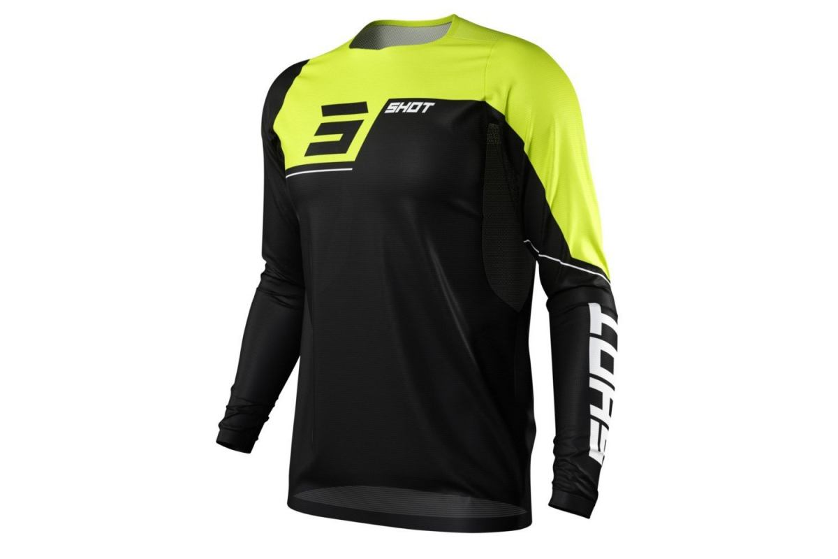 Maillot Enfant SHOT Rogue Revolt Noir/Jaune