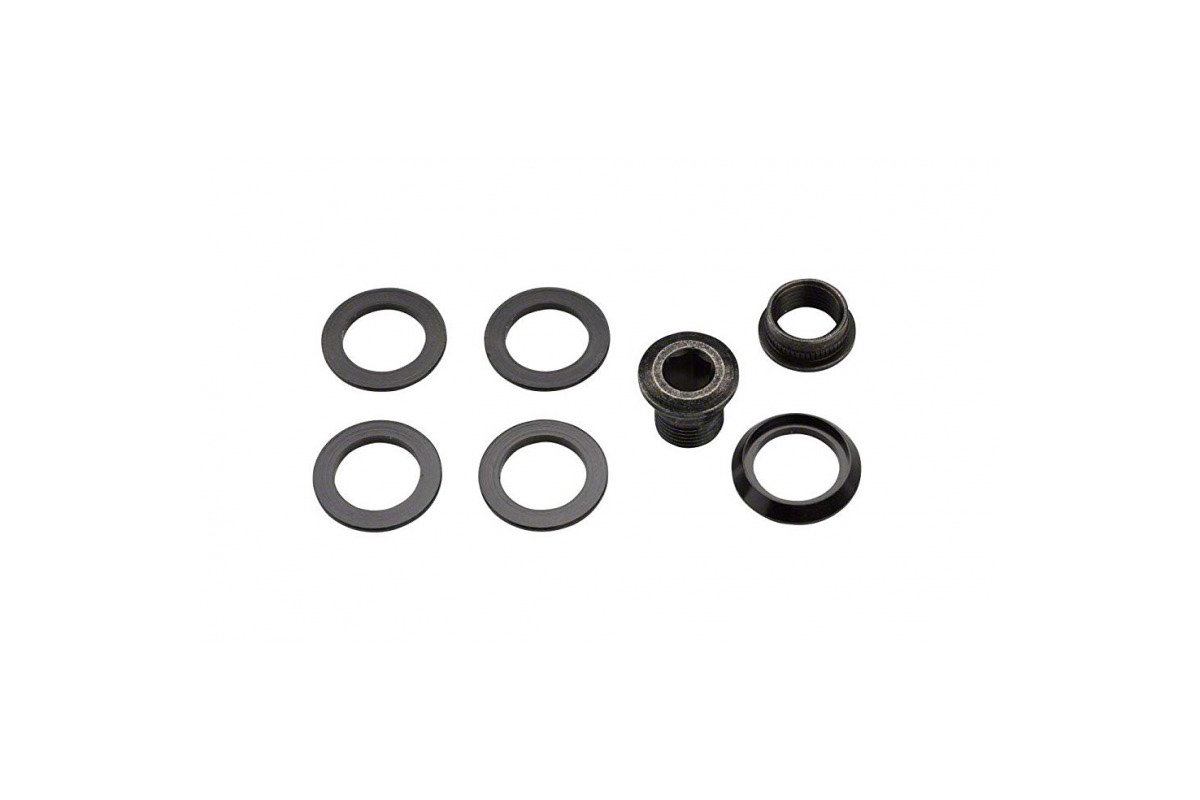 SRAM Spacers Qty 5 and Hidden Bolt/Nut kit for CX1 Chainring