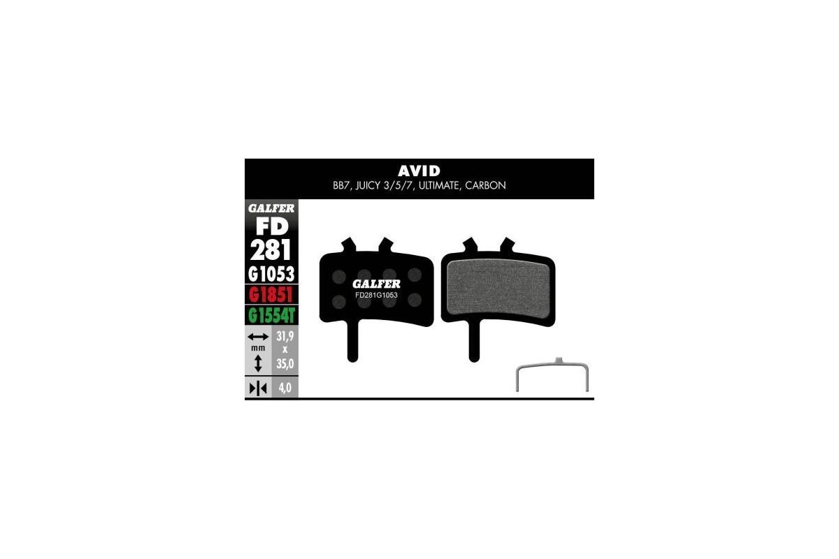 Plaquettes de Frein GALFER Pour Avid BB7 Juicy Promax 950