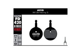Plaquettes de Frein GALFER Pour Avid BB5