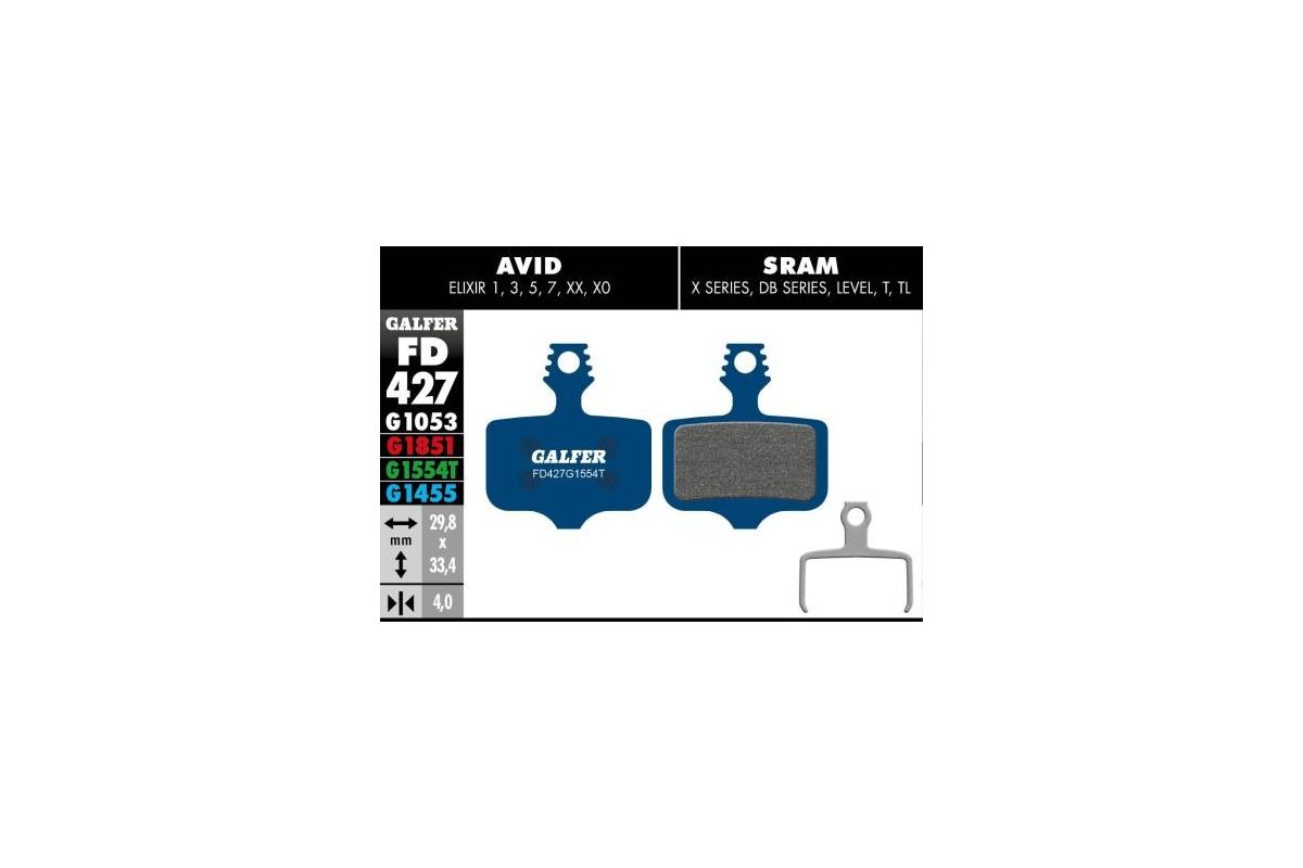 Plaquettes de Frein GALFER Pour Avid Elixir 1 2 3 5 7, Sram XX, X0, X7, X9, DB